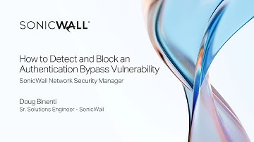 How to Detect and Block Vulnerabilities in SonicWall Network Security Manager