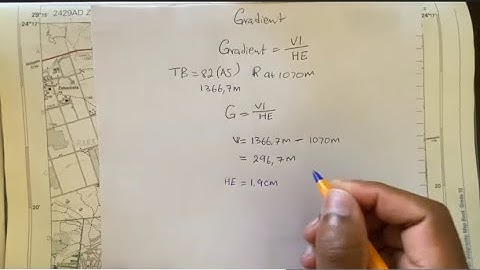 Geography Mapwork: How to calculate Gradient (Slope) on a map