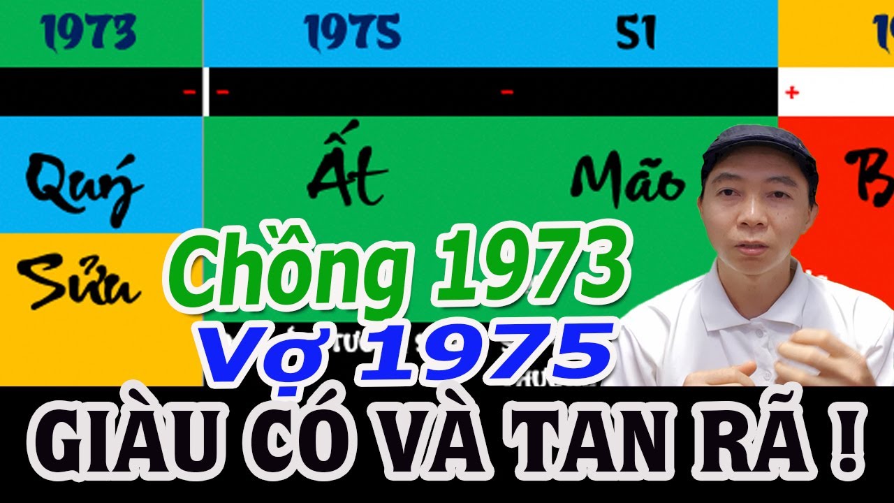 Chồng 1973 Vợ 1975 GIÀU CÓ VÀ TAN RÃ !? Tử Vi 100 Năm