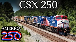 America 250! CSX’s America 250 Engines Lead M408 | M491 W/ OLS Mac and YN2 Dash 8 