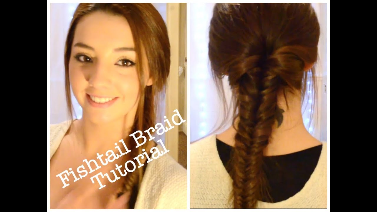  Fishtail plait braid tutorial ThoseRosieDays YouTube 