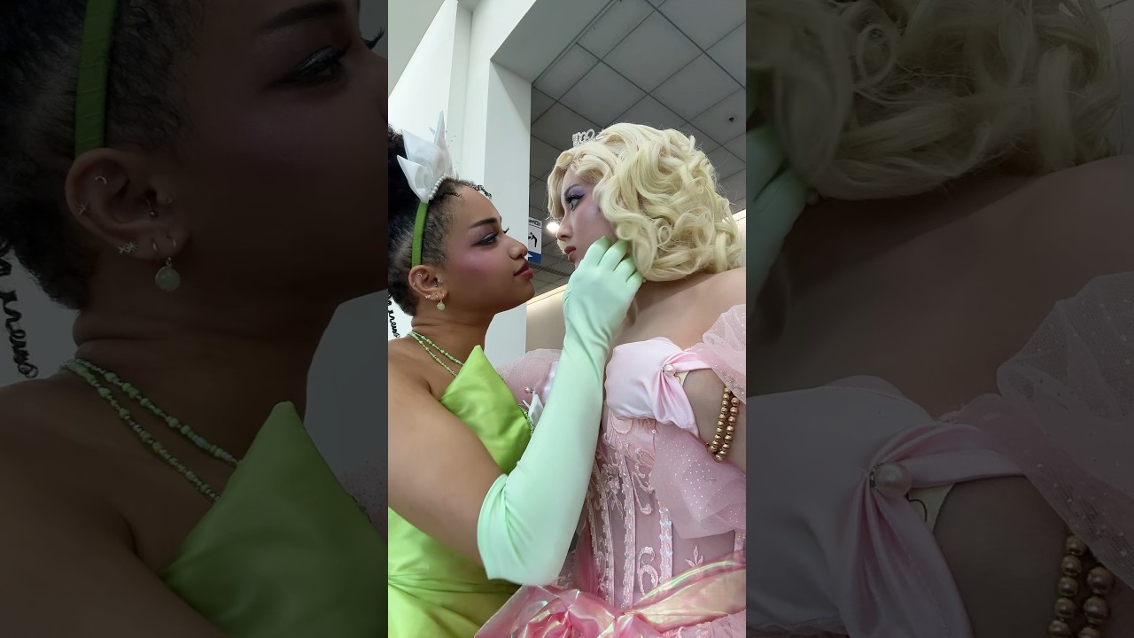 Tiana and Lottie #princessandthefrog #cosplay