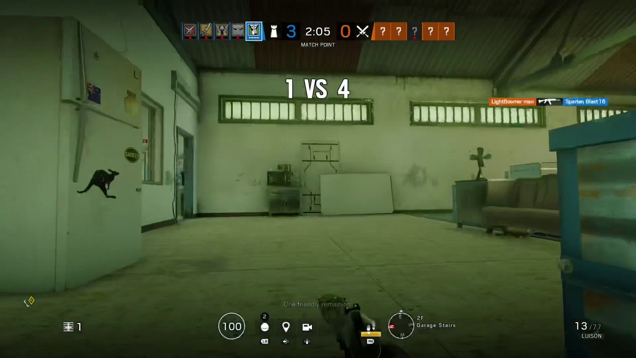 1v4 clutch R6 - YouTube
