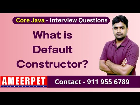 What is Default Constructor in Java | Ameerpet Technologies | By Srinivas
