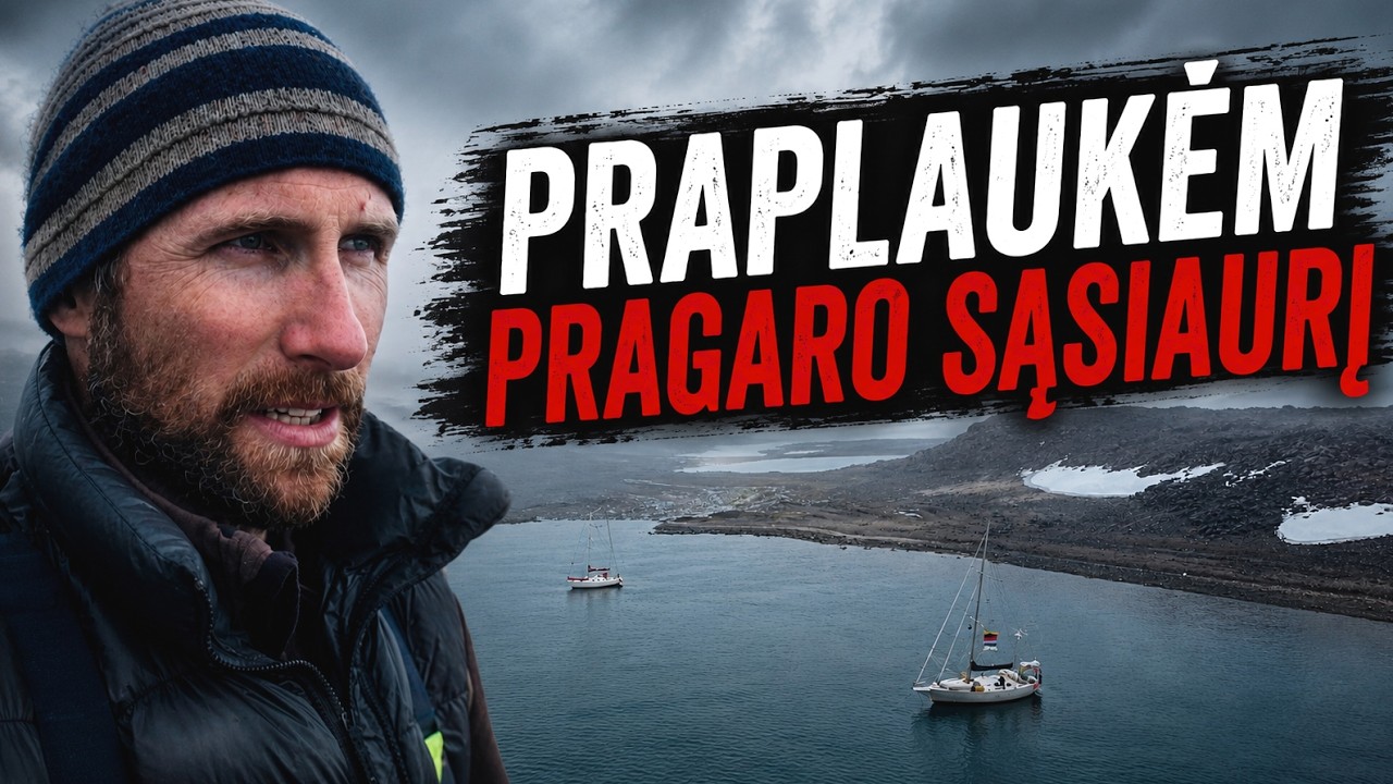 video Praplaukėm pragaro sąsiaurį. Dabar šampanas Arktyje. Kas laukia toliau!?