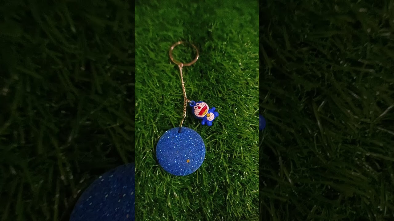 beautiful resin art keychain available 