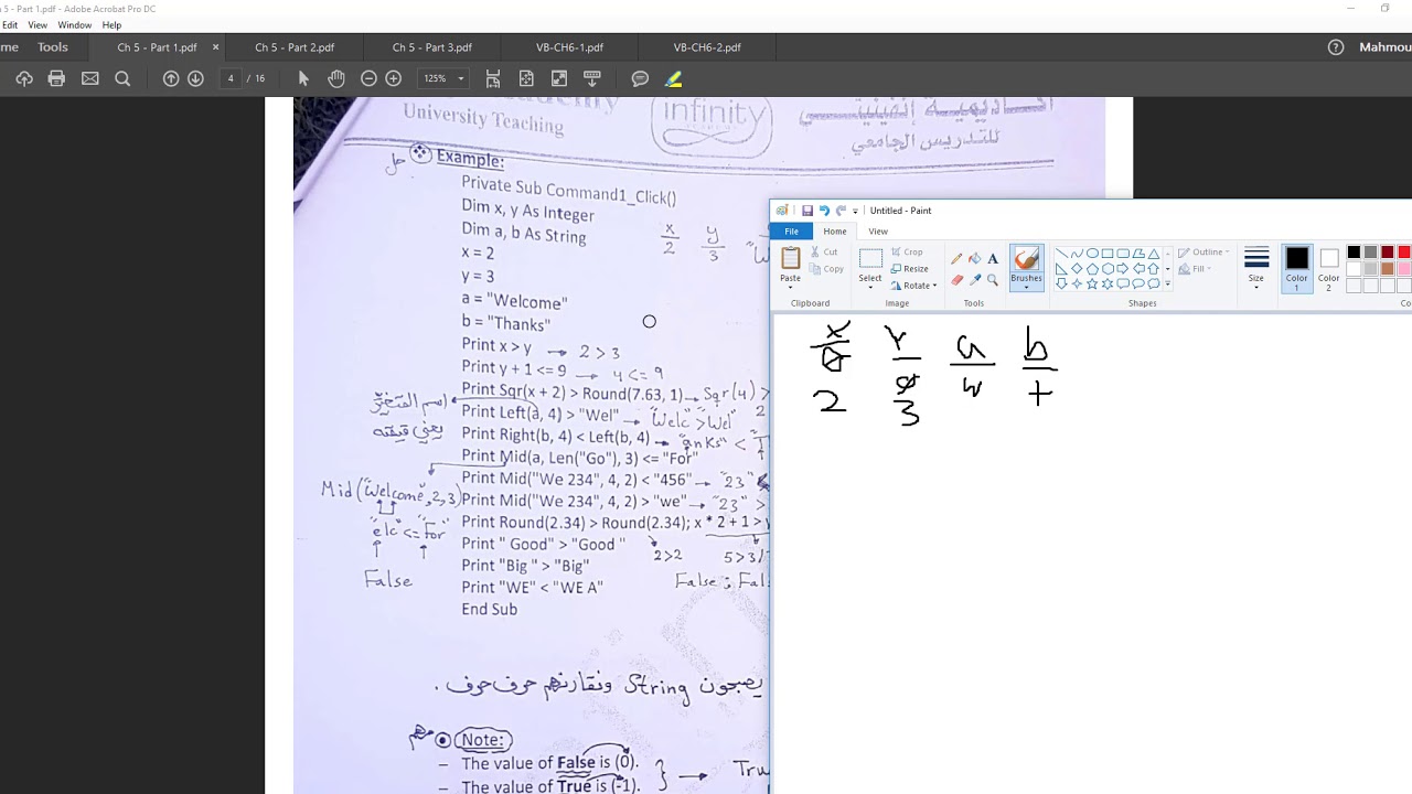 Visual Basic | Chapter 5 P.1 - YouTube