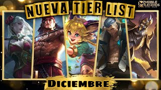 NUEVA TIER LIST DICIEMBRE 2022🤗👌/¿Cuales Son Los Mejores Héroes Del Meta? /Parche 1.7.43/ MLBB