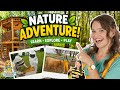 Silly Miss Lily goes on an Outdoor Learning Adventure for Kids | Nature Walk, Bees, Frogs, Animals