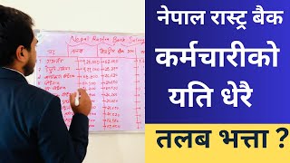 Nepal Rastra Bank Salary Scale | NRB Employee Salary | Nepal Rastra Bank Karmachari Ko Talab