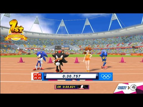 30.757 sec (PB) Athletics Track 4x100m Relay (Shadow) Mario & Sonic at the London 2012 Olympic Games