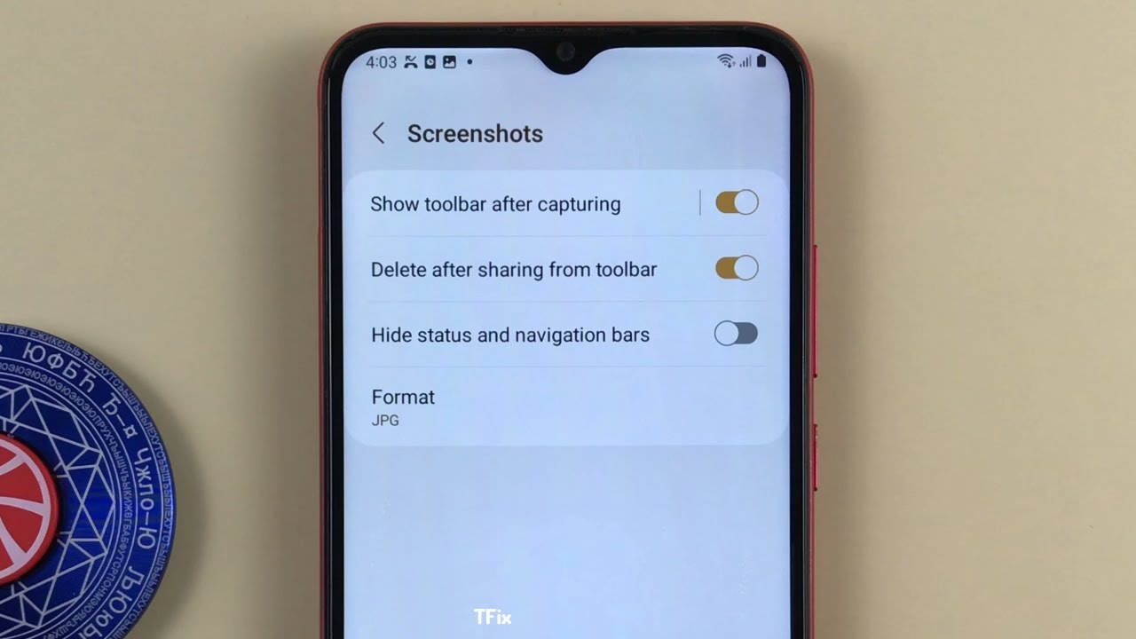 How to delete screenshots after sharing from the toolbar on Samsung A03 ...