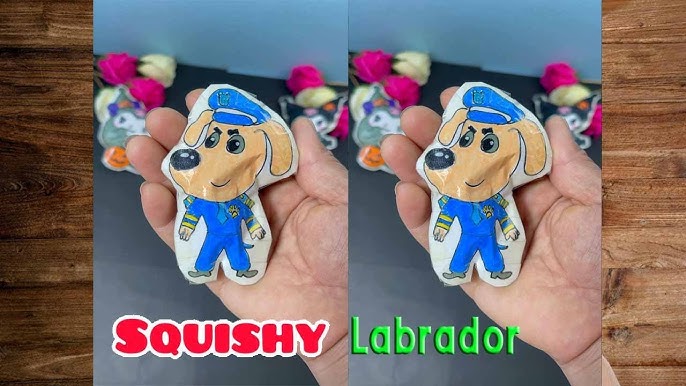 Paper DIY] Diy Sheriff Labrador Squishy - How to Make a Paper Squishy - EASY - YouTube for Free Printable Dog Photo Booth Props
