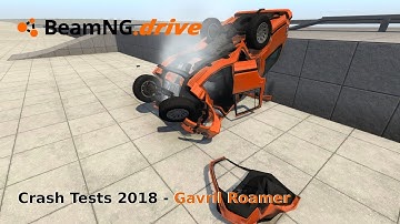 Crash Tests 2018 | Gavril Roamer | Slow Motion | BeamNG.drive Gameplay