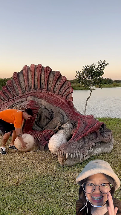 THEY STOLE DINO EGGS⁉️🫣👀 #dinosaur #steal #funny #scary