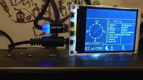 Метеостанция+интернет-радио (проект Андрея Ушакова) на базе TTGO TM