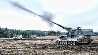 German PzH 2000 Fire-Mission During NATO Exercise (2017)