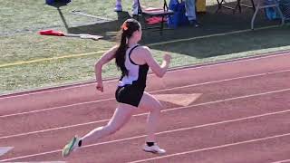 SHS Girls 100m vs Montville 4_23_25