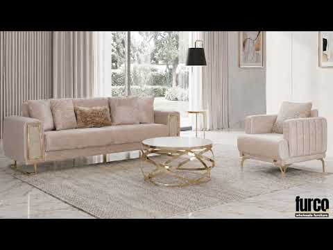 Cordoba Beige Sofa Set