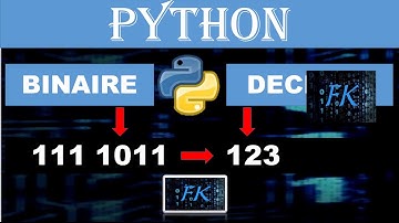 COMMENT CONVERTIR UN NOMBRE BINAIRE EN DECIMAL AVEC PYTHON
