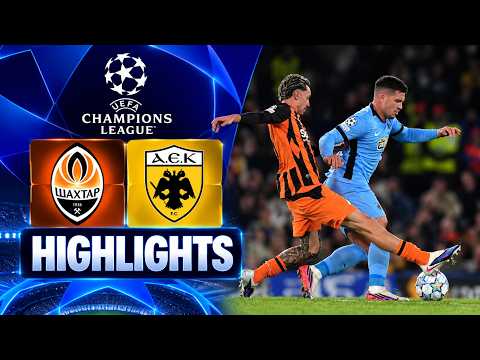 Shakhtar Donetsk vs AEK Athens 3-1 Highlights | Champions League - 2026/2027