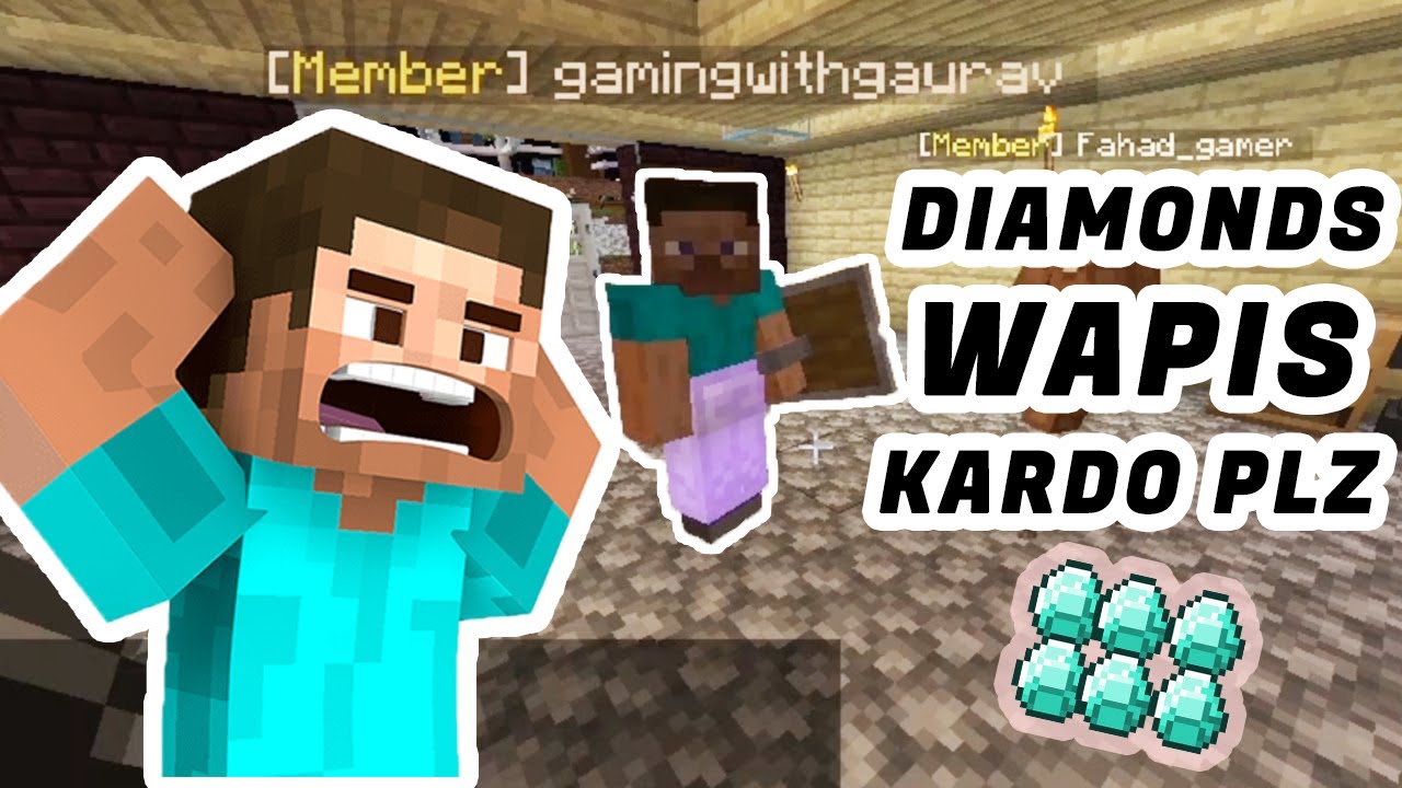 I Stole His Diamonds In Indian Minecraft Server And He Did This😂(Hindi ...