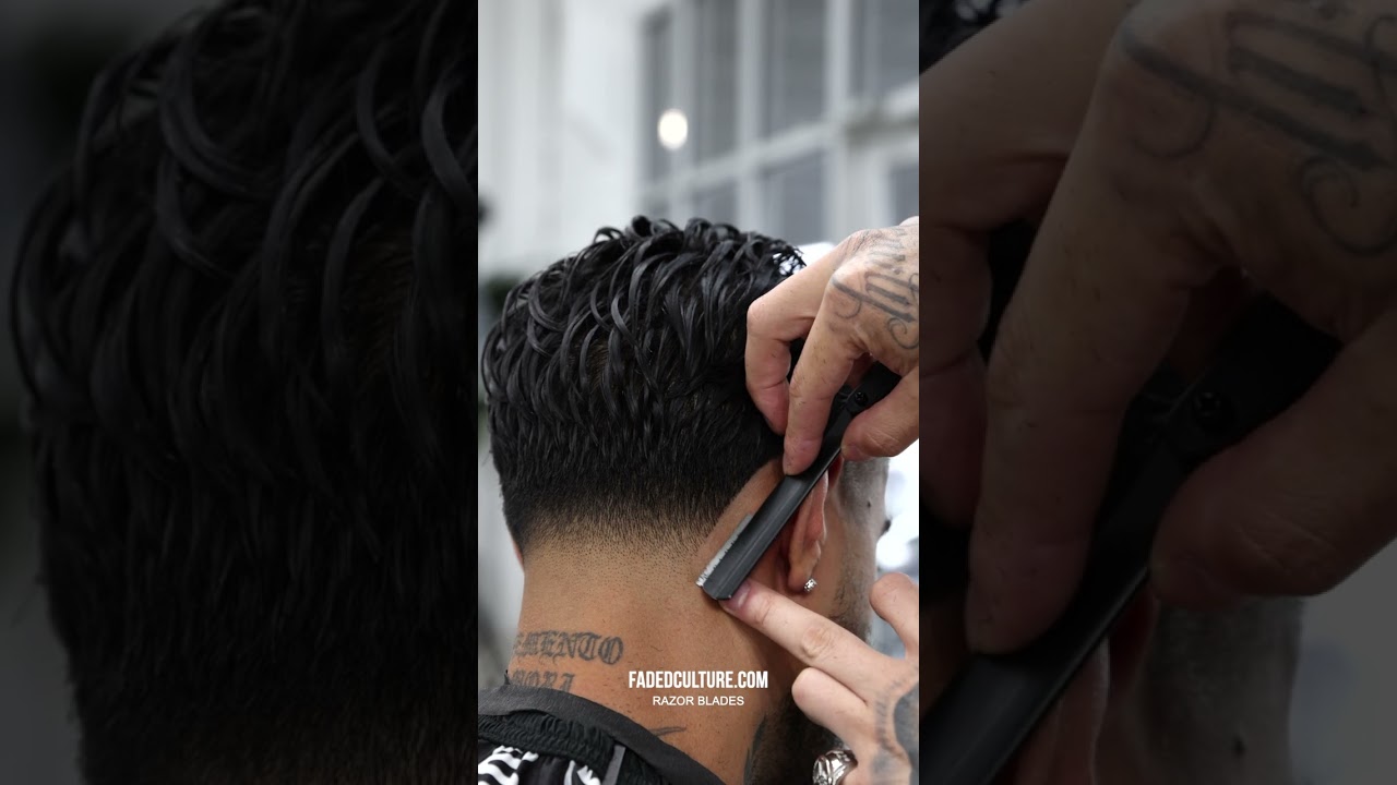 Using Faded Culture straight razor line up! 