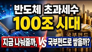 “반도체 초과세수 100조 시대”...지금 나눠줄까, 국부펀드로 쌓을까?