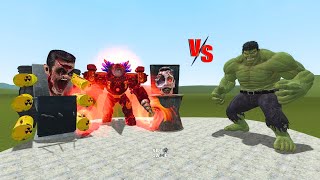 RPG G MAN X Titan Drillman Vs Hulk In Garrys mod