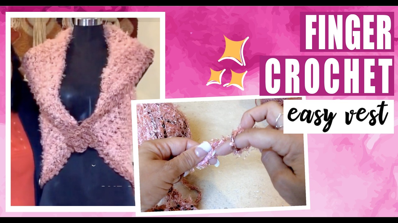 Как связать жилет пальцами по кругу | Пошаговый урок для начинающих 🧶 Автор: Лаура Сепеда