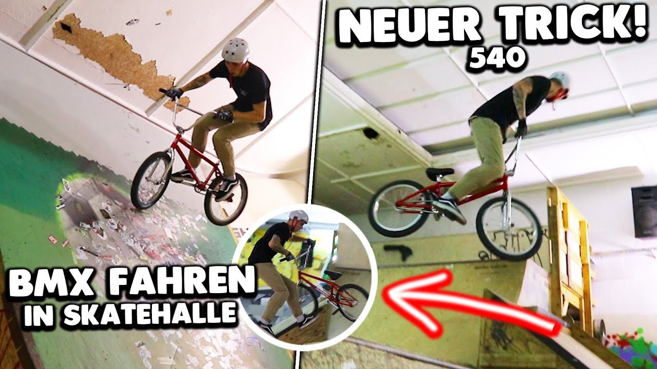 NEUER TRICK in SKATEHALLE mit BMX! 🔥 (540)