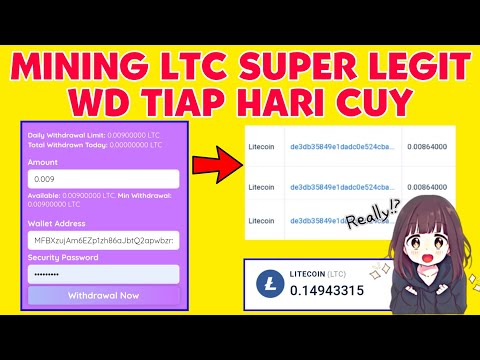 BARU NEMU‼️ MINING LITECOIN SUPER LEGIT DAFTAR LANGSUNG WHITDROW CUY