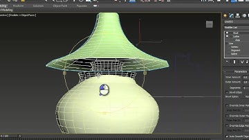 Modeling a simple lamp from splines in Autodesk 3ds max