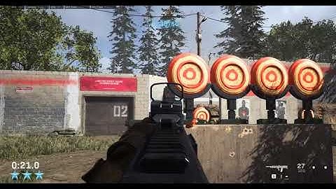 COD Modern Warfare Trials: Shooting Range - Choose your weapon from rack - 3 Stars