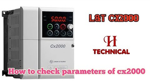 How to install l&t ac drive / L&t Cx2000 Programming / how to check parameters of cx2000