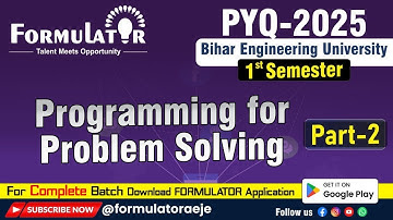 Bihar Engineering University PYQ 2025 | PPS Part-02 | Most Important Questions Solved