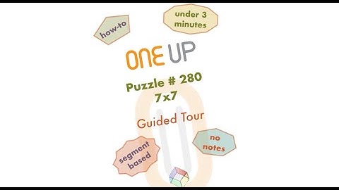 One Up 280 Guided Tour | a how-to for you | #oneuppuzzle #puzzle #puzzlesolving #dailypuzzle