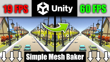 How to Optimize game in Unity 3D - Simple Mesh Baker
