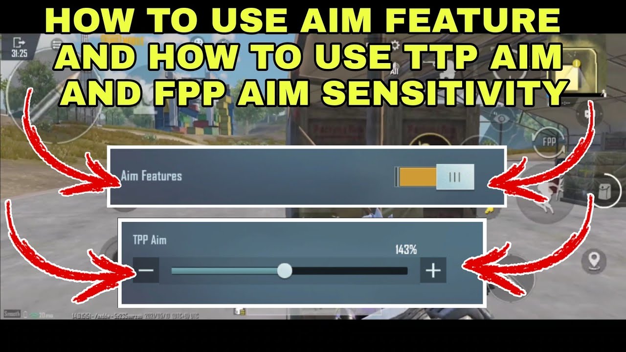 How To Use Aim Feature In Pubg Mobile How To Use Ttp Aim And Fpp Aim Sensitivity In Pubg Mobile Youtube