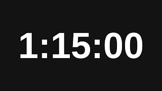 1 Hour 15 Minute Timer  75 Minute Countdown Timer