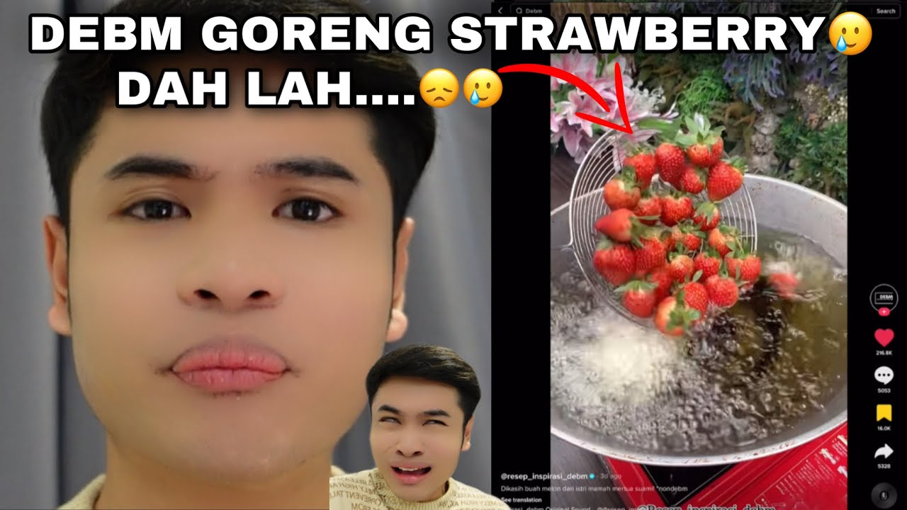 DEBM GORENG STRAWBERRY🥲 | DAH LAH AKU PENAT CAMNI 😞❗️