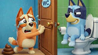 Bluey, Please Open Door! Bingo Need Toilet! | Bluey x Bingo Storie | Bluey Funny Animation