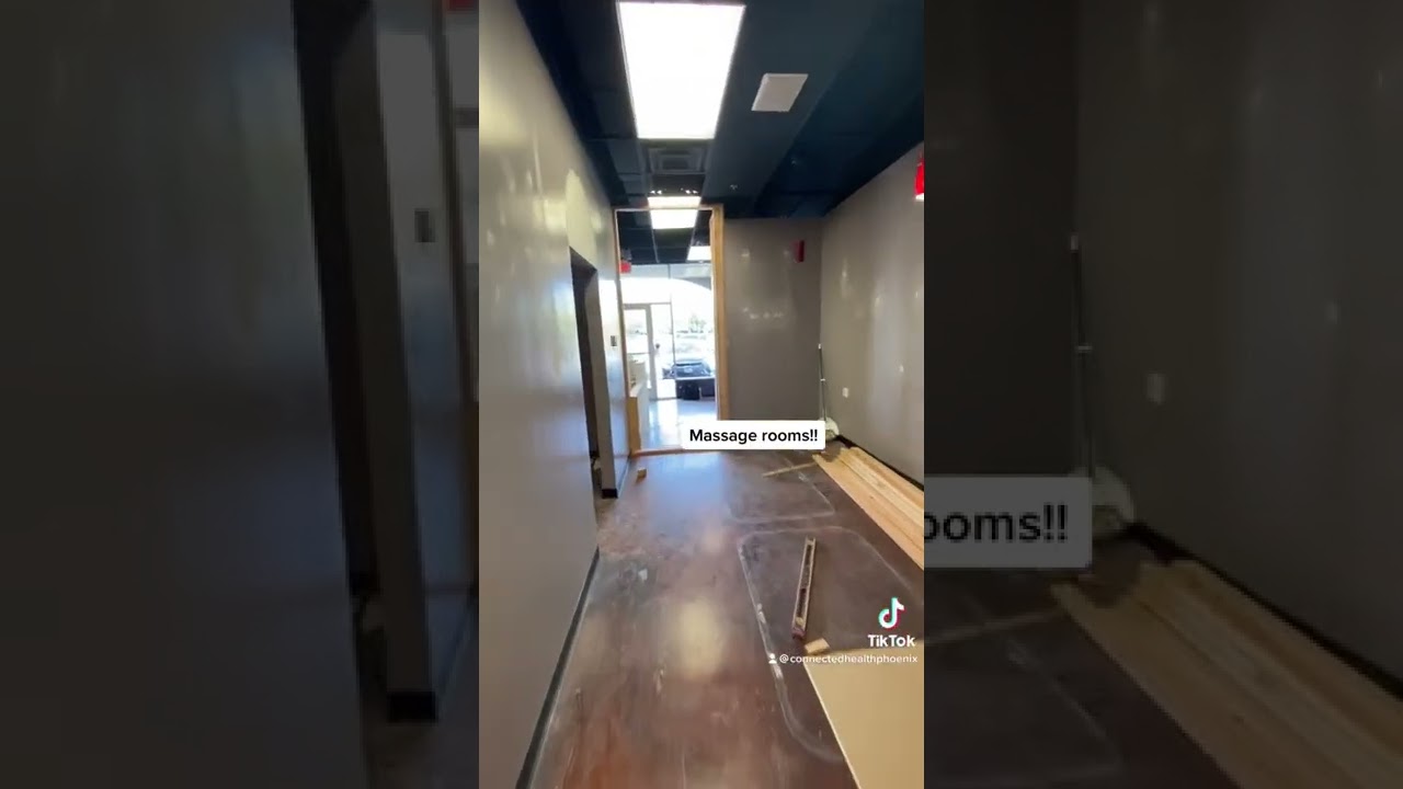 Front desk is framed! 