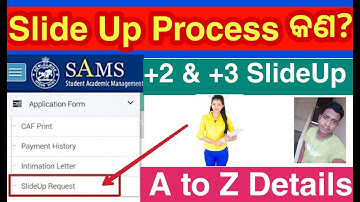Slide-up details | +3 Slide up | Apply Slide up | what is slide up Sams Slide 2021 sams odisha 2021