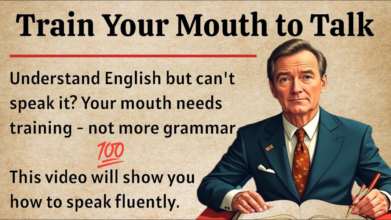 Train Your Mouth to Talk || Graded Reader || Speak Fluently English ✅️