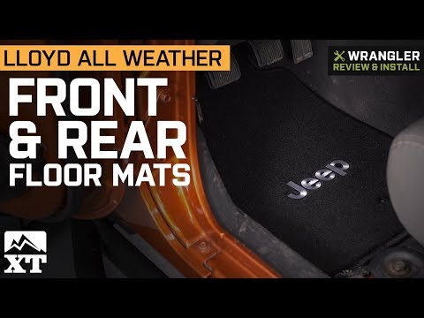 Jeep Wrangler Lloyd All Weather Black Floor Mats - Jeep Logo (2007-2013 JK 4 Door) Review & Install