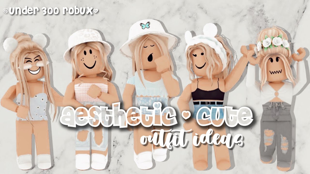 5 aesthetic-cute roblox outfits *UNDER 300 ROBUX* (with links and codes ...