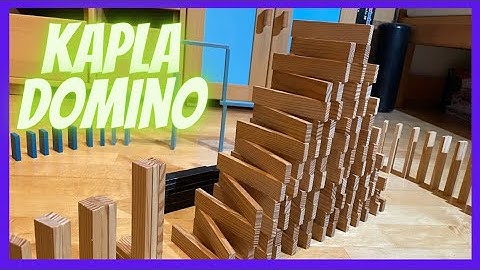 Building 263 Kapla planks in 10 minutes gone wrong Kapla Domino Bauen Idee #domino #kapla