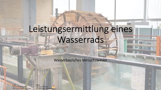 Leistungsermittlung eines Wasserrads