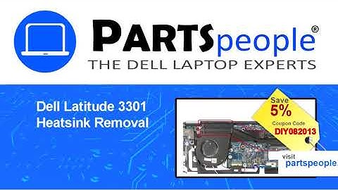 Dell Latitude 3301 (P114G001) Heatsink How-To Video Tutorial